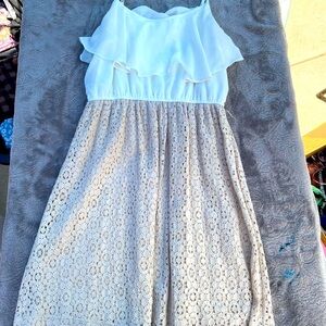 Cream lace dress